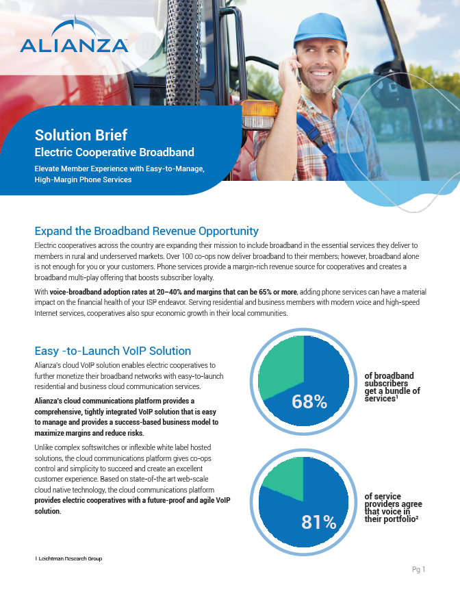 Electric Cooperative Broadband/ REC VoIP Solution Brief